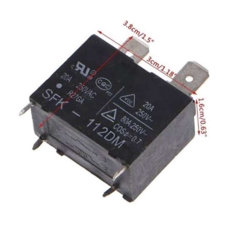 Jual Relay PCB Modul AC Indoor 12 VDC 20A 250VAC di Seller SINBINTANGG