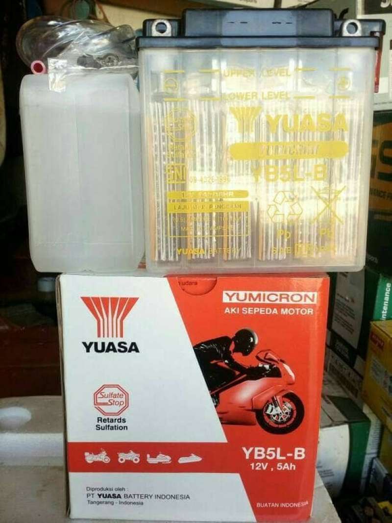 Promo Aki motor Suzuki Smash YUASA YB5L-B Diskon 40% di Seller GIBRAN