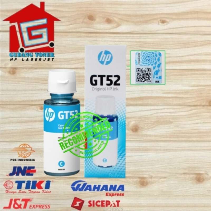 Jual HP GT52 Color Ink ORIGINAL GT 52 Colour Tinta Warna HPGT52_CYAN ...