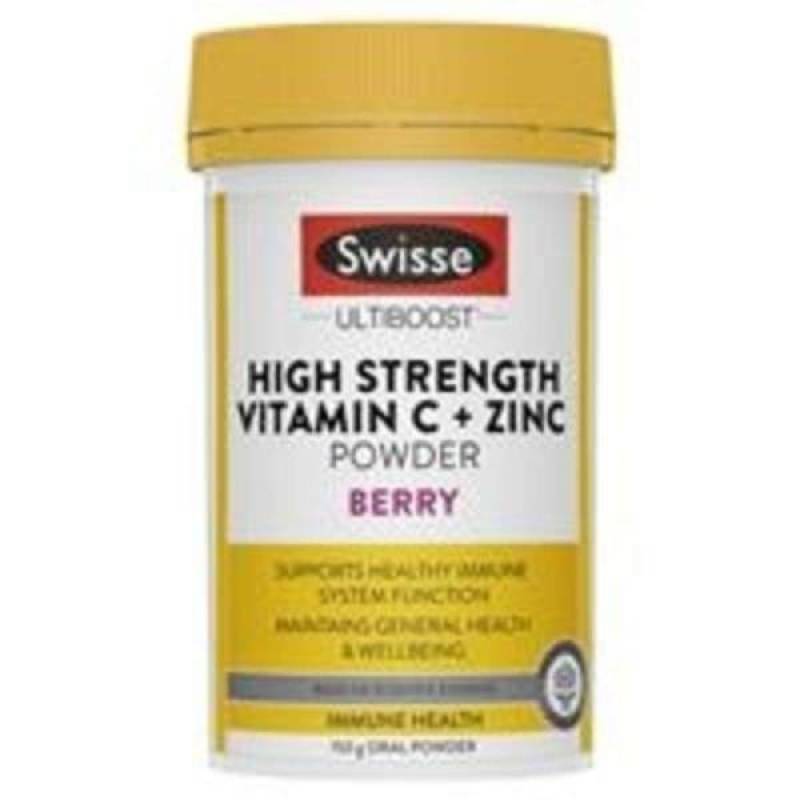 Jual Swisse High strength Vitamin C + Zinc Powder Berry 150g di Seller