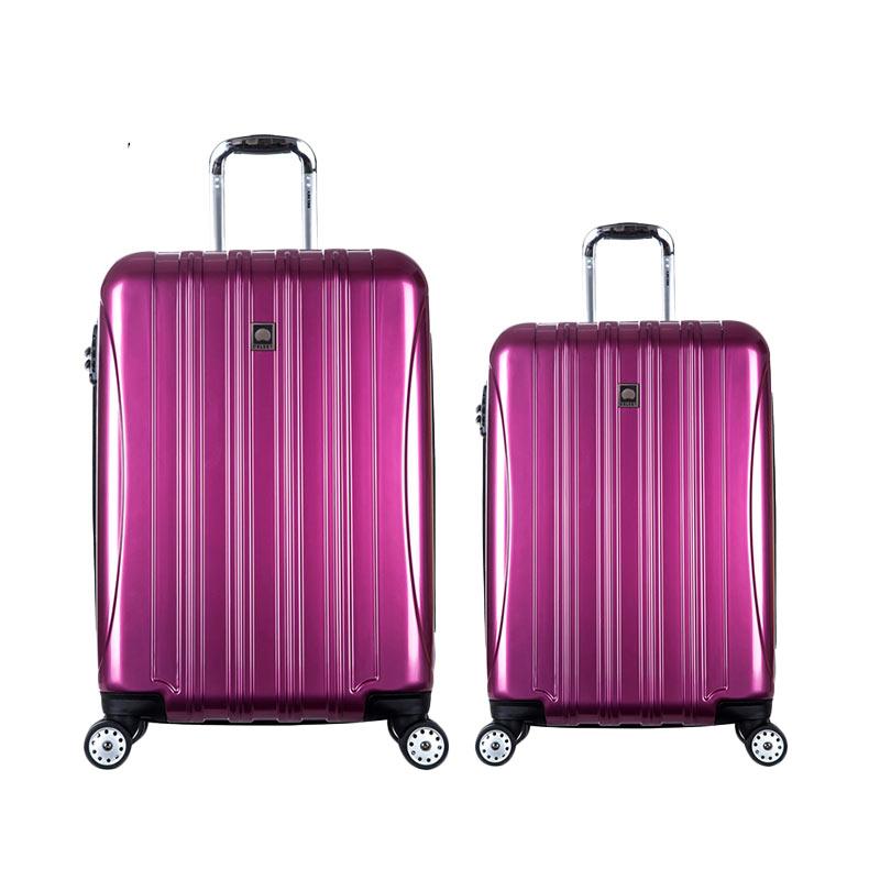 Jual Delsey Helium Aero Travel Hardcase Set Koper Ungu [21 & 31 Inch