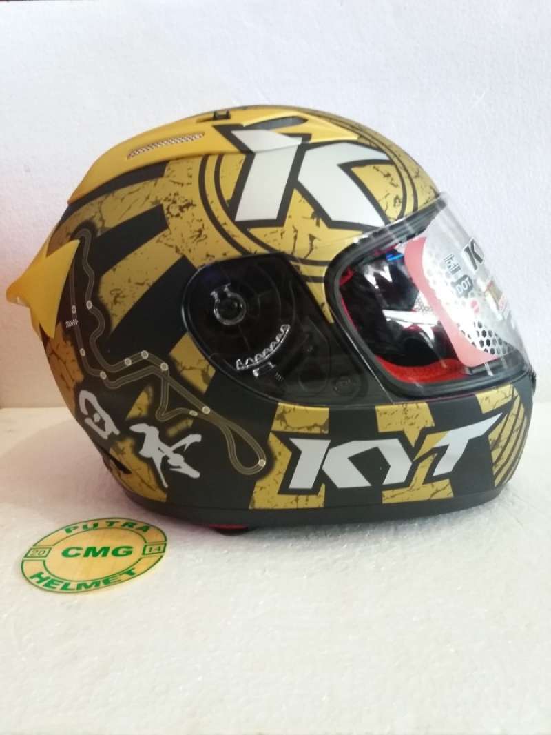 Promo KYT RC SEVEN MOTIF 17 BLACK DOF GOLD Diskon 41% di Seller Harald ...
