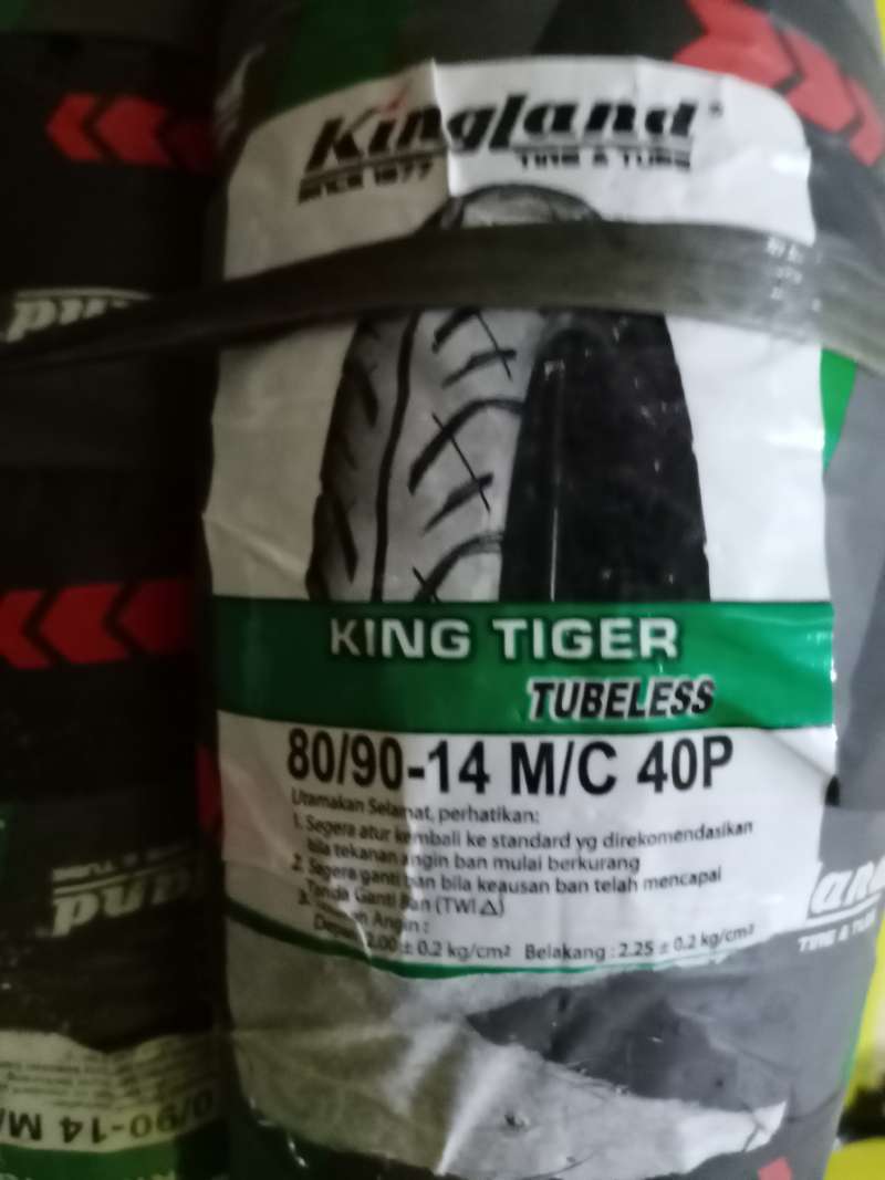 Jual Kingland Ban Luar Tubeless tipe 80/9014 TUBELESS for Beat/Vario