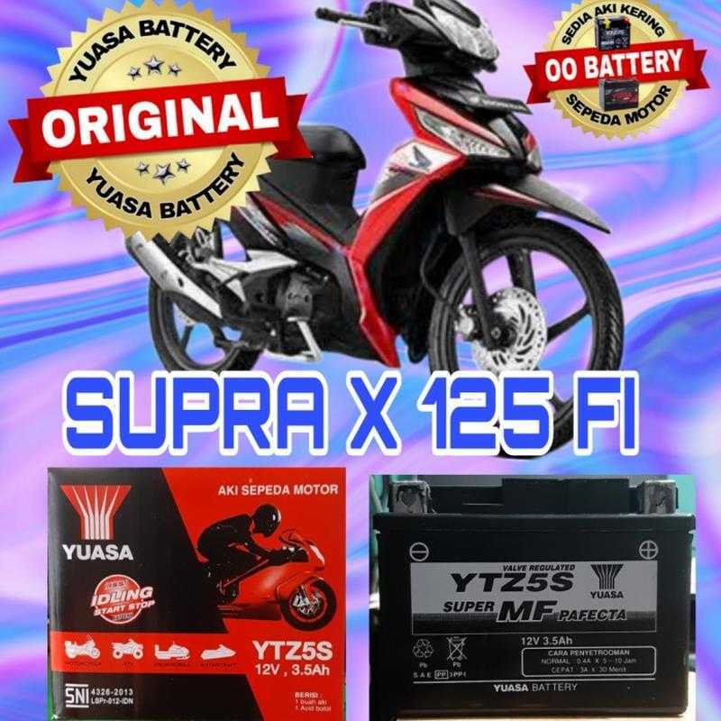 Jual Aki Kering Sepeda Motor Original Yuasa Ytz5S (12Volt-3,5Amphre) di