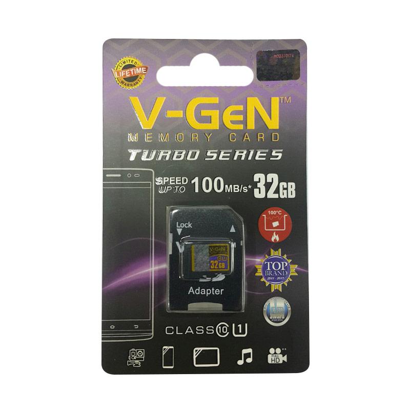 Jual V-GeN Turbo MicroSD Memory Card with Adapter [32 GB