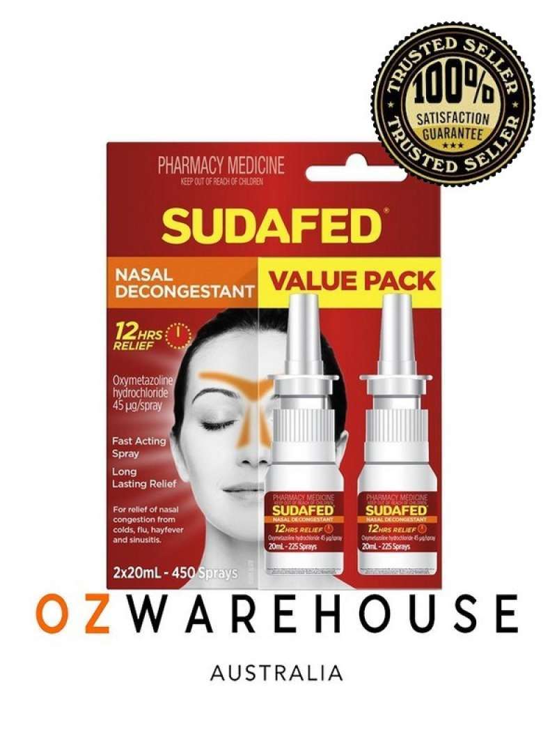 Jual Sudafed Nasal Decongestant Spray 20mL Twin Pack di Seller Ozwarehouse Australia Blibli