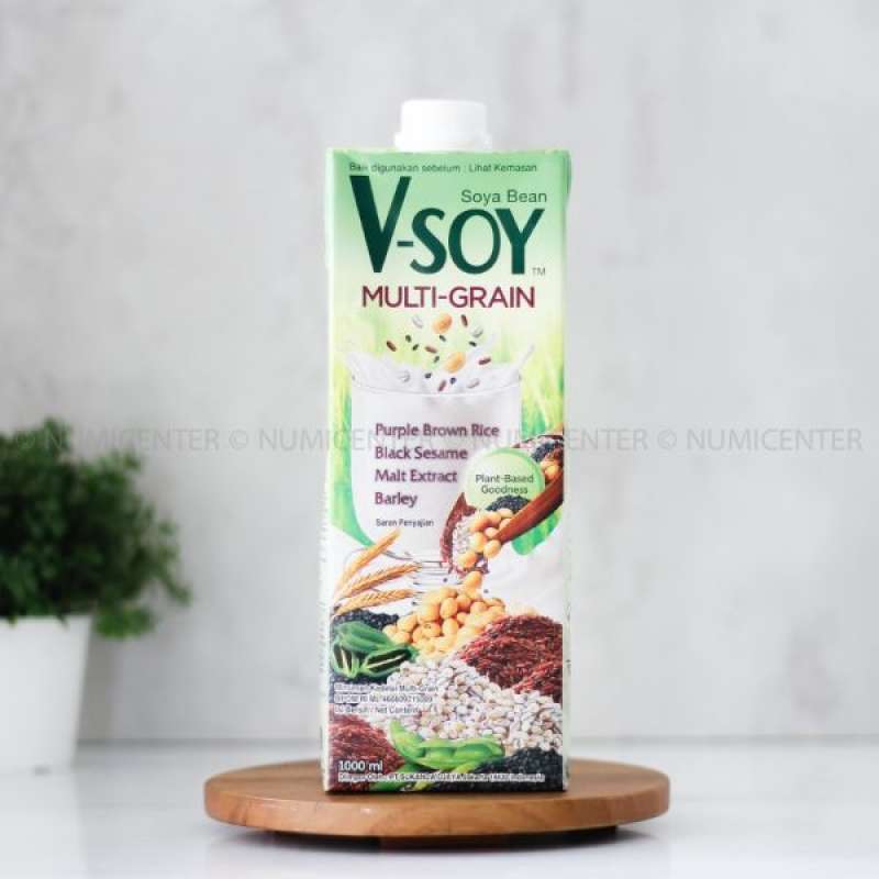 Jual 1000ML VSOY MULTIGRAIN SOY BEAN MILK UHT SUSU KEDELAI VSOY di