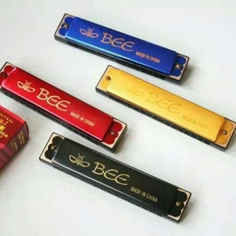 Jual HARMONIKA HARMONICA BEE 16 HOLE KEY C (SIZE KECIL) di Seller