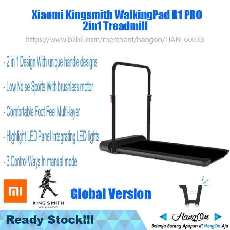 Jual [READY STOCK] Xiaomi Kingsmith Walking Pad R1 PRO 2 in1 Treadmill ...