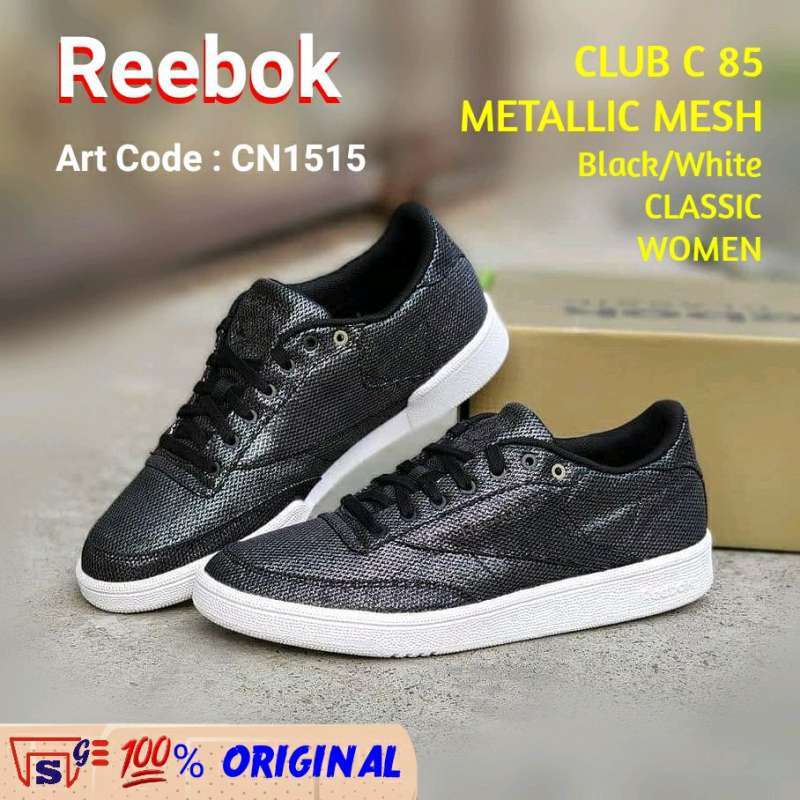 Jual Sepatu Sneakers REEBOK CLUB C 85 METALLIC MESH ORIGINAL CN1515 ...