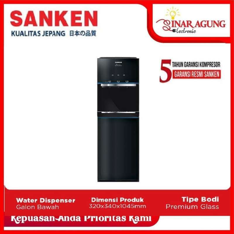 Jual Sanken Water Dispenser Bottom Loading HWDC590GBK di Seller
