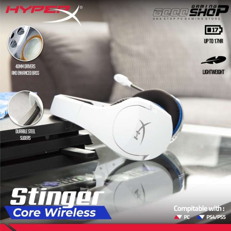 Jual HyperX Cloud Stinger Core Wireless White 7.1 Surround Gaming