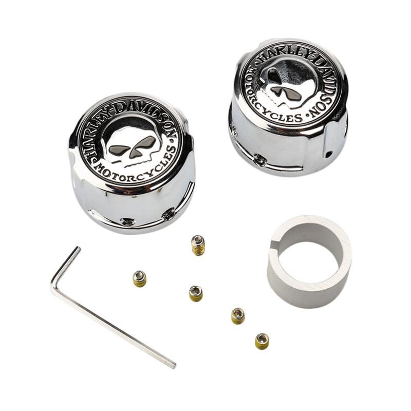Jual Harley Davidson Willie G Skull Front Axle Nut Covers di Seller