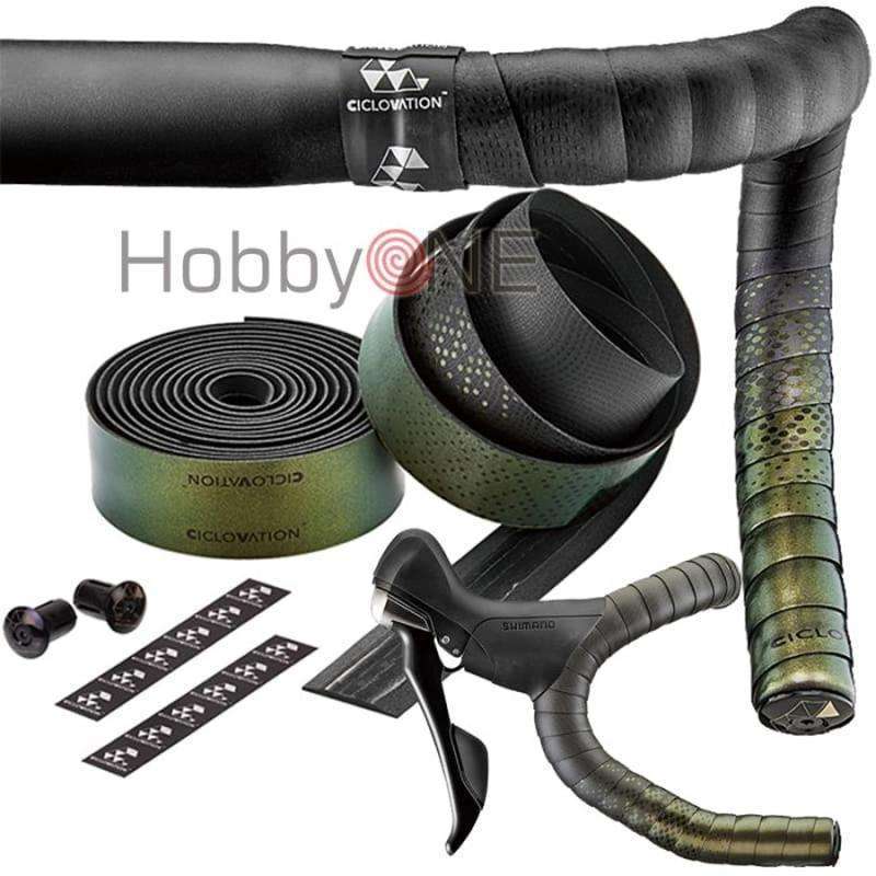 CICLOVATION BAR Tape, 3D Carbon Touch, Synthetic Leather With 3D Carbon Mesh Texture For The Ultimate, Long-Lasting Grip And Superlative Handling Performance, T.3mm/W.30mm/L.2000mm, Black