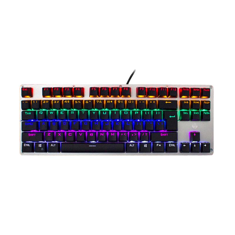 Jual HP GK200 Mechanical Keyboard Gaming - Black Silver di Seller