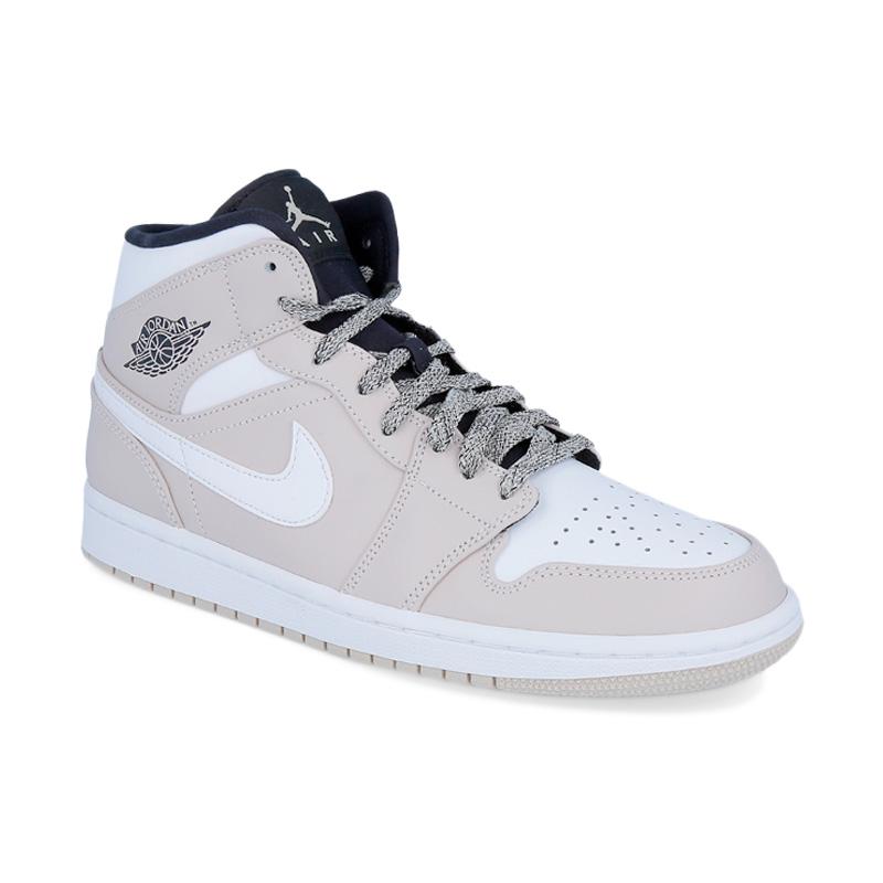 Jual NIKE Air Jordan 1 Mid Men's Basketball Shoes Light Brown 10