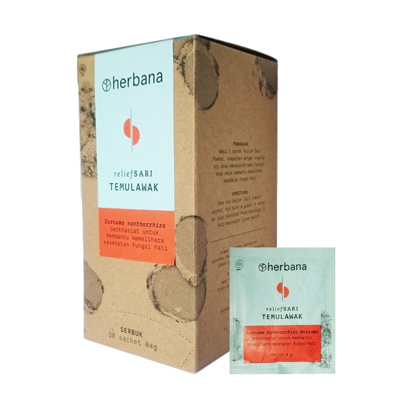 Jual Herbana Relief Sari Serbuk Temulawak Antivirus Antioksidan Obat Kolesterol dan Hepatitis