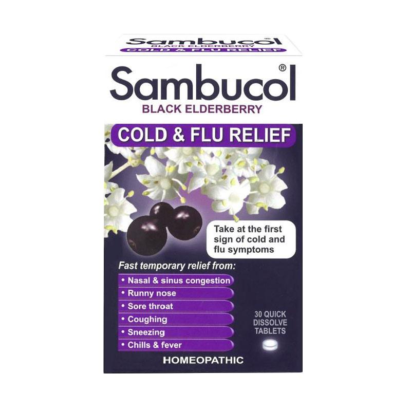 Jual Sambucol Black Elderberry Cold & Flu Relief Vitamin Anak [30 Quick