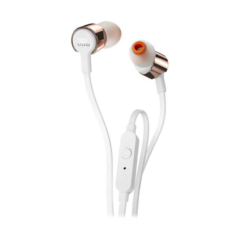 Promo JBL T110 In Ear Flat Cable Microphone Headset [Original] Putih
