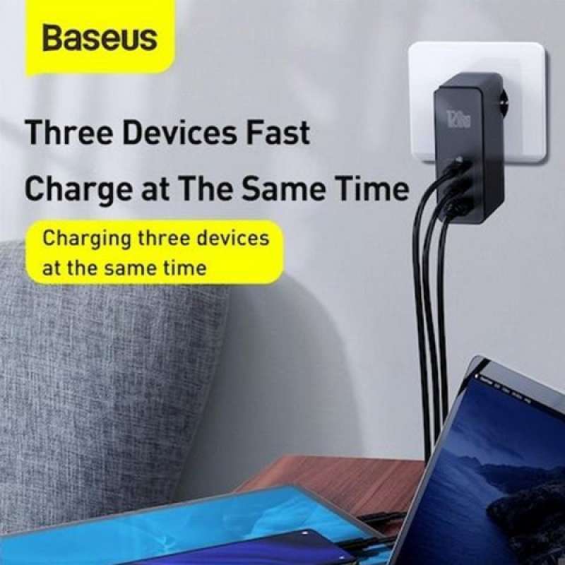 Jual Charger Adaptor Baseus Gan2 Pro 120W / Lite 65W Dual Port Fast