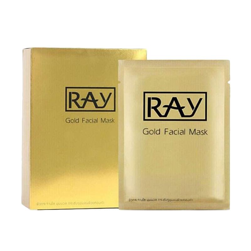 Promo Ray Facial Silk Mask Gold [10 Sheets] Diskon 30 di Seller NANA