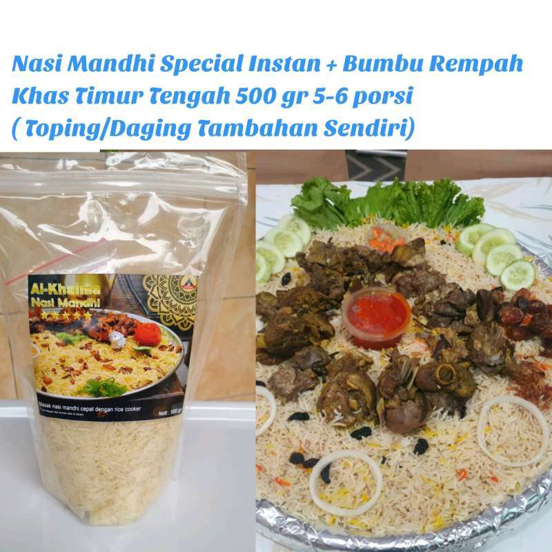 Jual Beras Basmati 500 gr (6 porsi) Lengkap Bumbu Nasi Mandhi. di Seller UMKM Bakpia Kenyes Khas