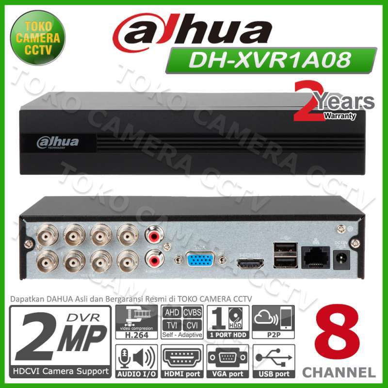 Jual Dvr Dahua 8 Channel Xvr1a08 Di Seller Toko Camera Cctv Tanah