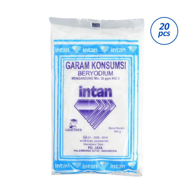 Promo Intan Garam Halus 500 g [20 Pcs] Diskon 42% di Seller Garam Intan ...