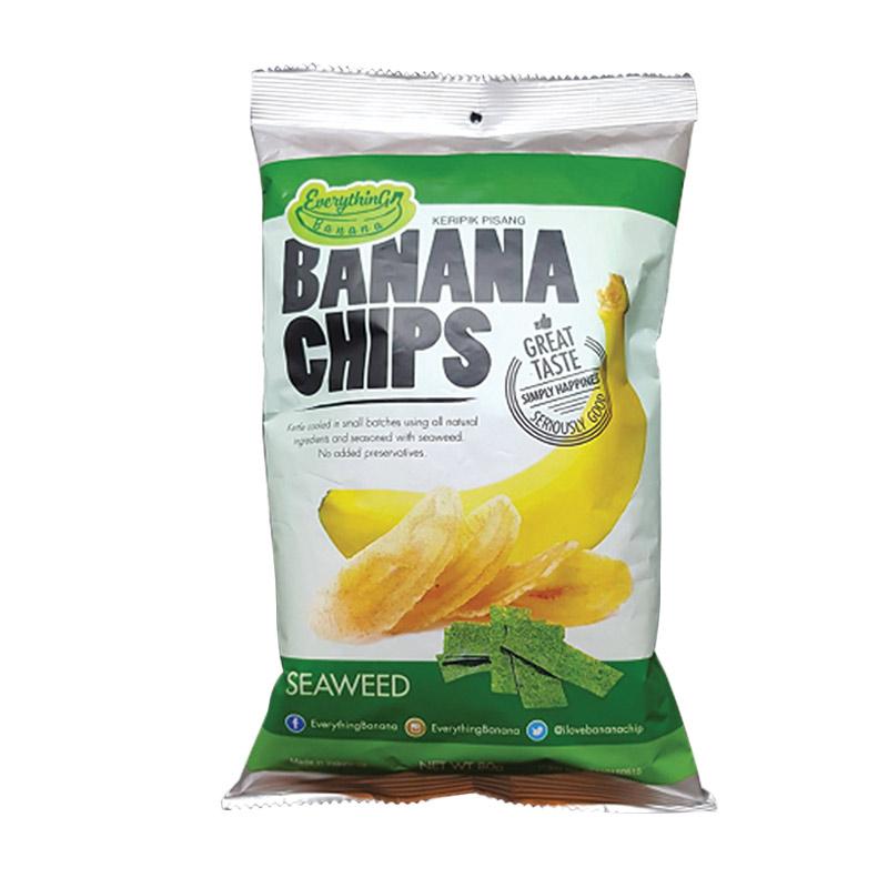 Jual Banana Chips Rasa Seaweed Keripik Pisang [80 g] di Seller Premium