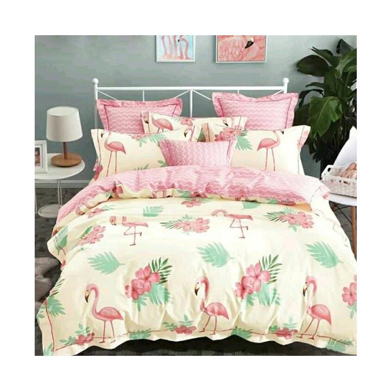 Jual Ellenov Flamingo Katun Jepang Set Sprei Murah Januari