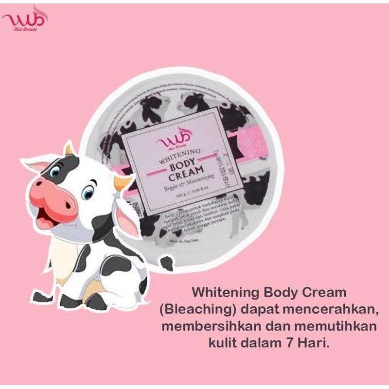 Jual Body Cream / Bleaching Badan WUB 100 ORI Pemutih Badan di Seller