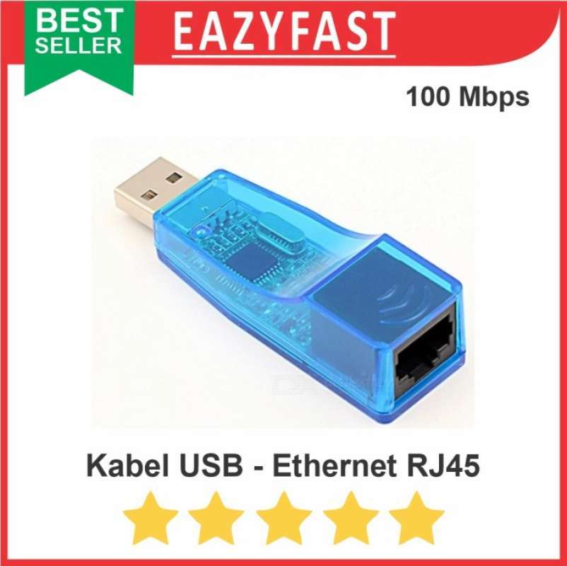Jual USB to LAN UTP RJ45 Female Kabel Adapter Converter