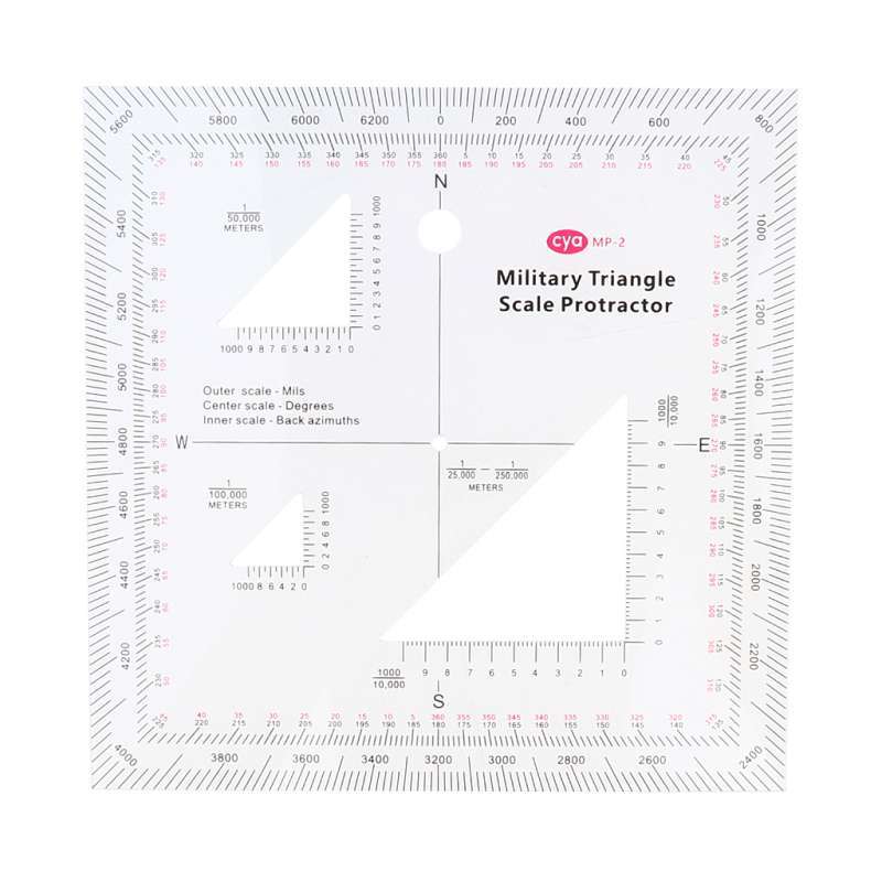 Jual 5x5 Acrylic GTA Coordinate Scale&Protractor Army Graphic Training