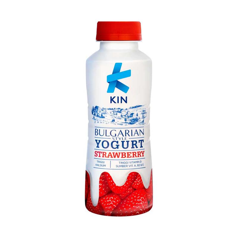 Jual KIN Yogurt Strawberry Yogurt [200 mL/ Pet] di Seller Alfamidi ...