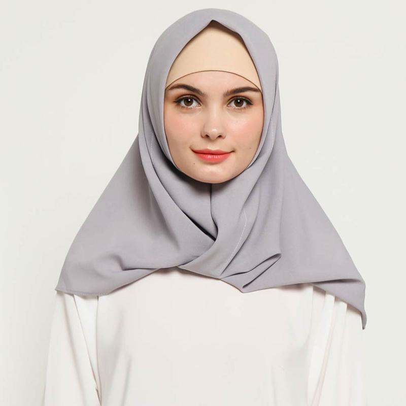 Jilbab Segitiga Instan - Voal Motif