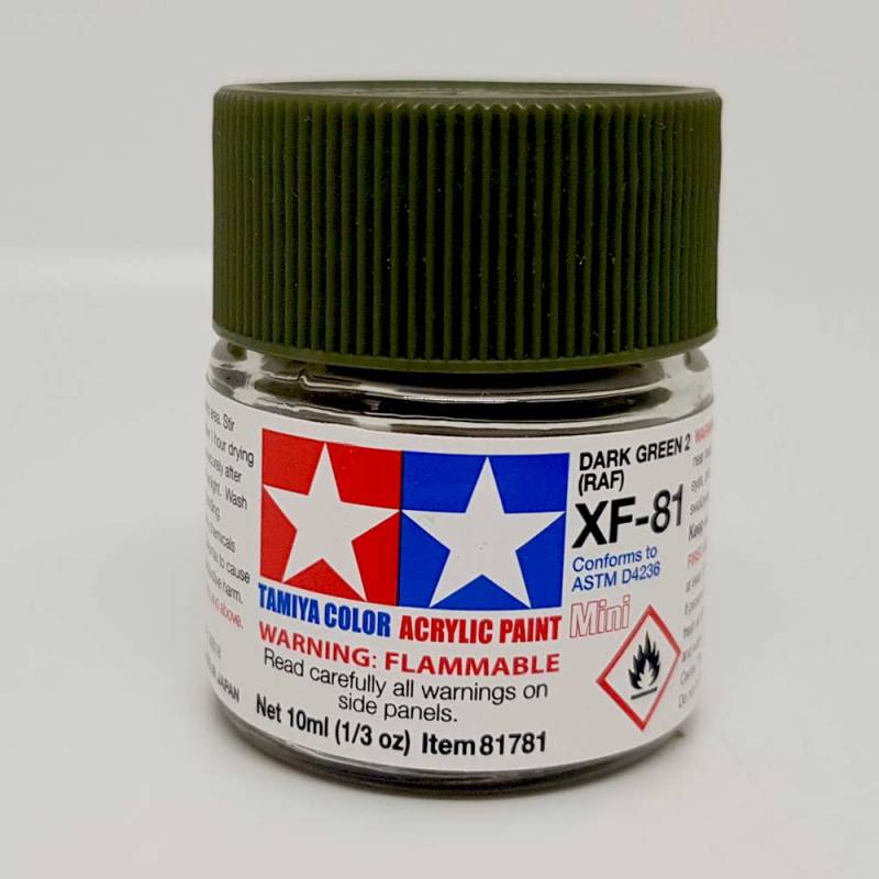 Jual Tamiya Acrylic XF81 Dark Green 2 (RAF) Gundam Model Kit Tool di
