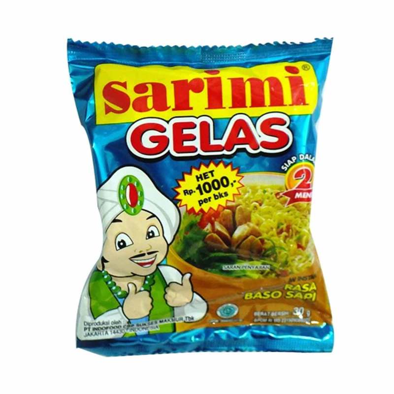 Jual Sarimi Rasa Baso Sapi Mie Instant [30 g/ Sachet] di Seller ...