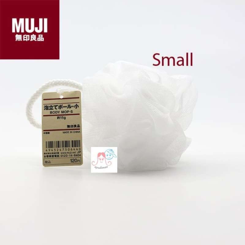 Jual MUJI SMALL FOAMING BALL BATH SPONGE BODY MOP SPONS MANDI di