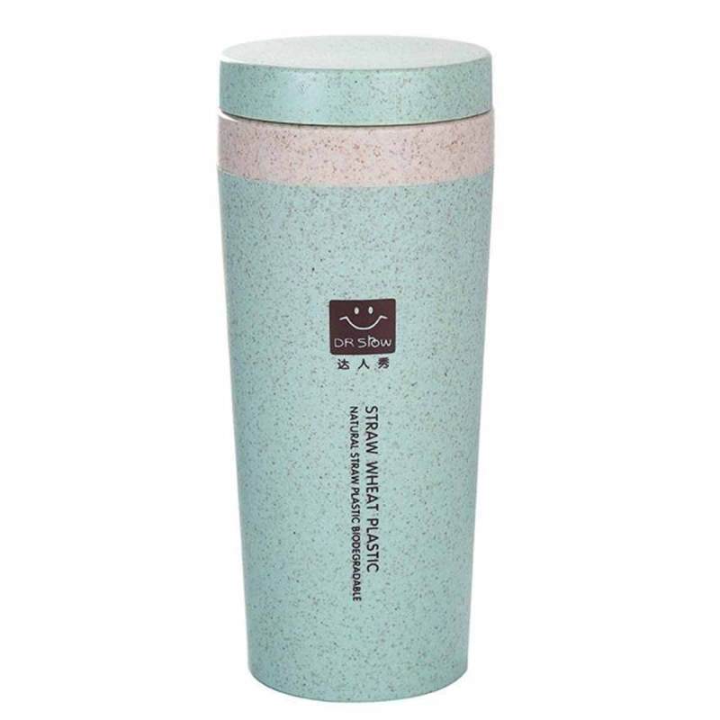 Jual Best Travel Mug Office Coffee Tea Water Bottle Straw Wheat Plastic