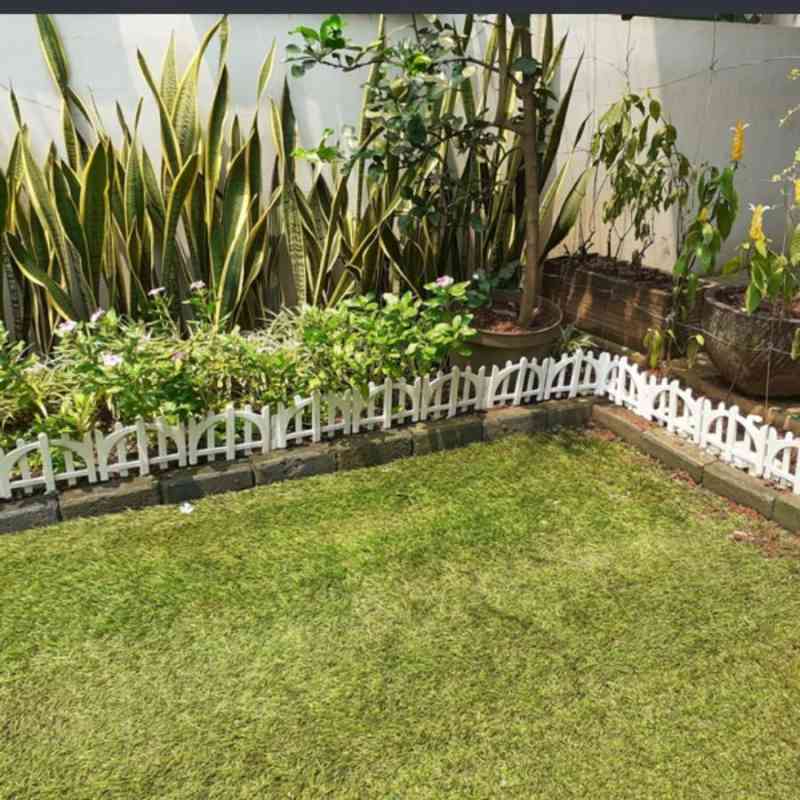 Jual Pagar Taman Plastik WLK-011 Merk Kris Garden Warna Putih di Seller