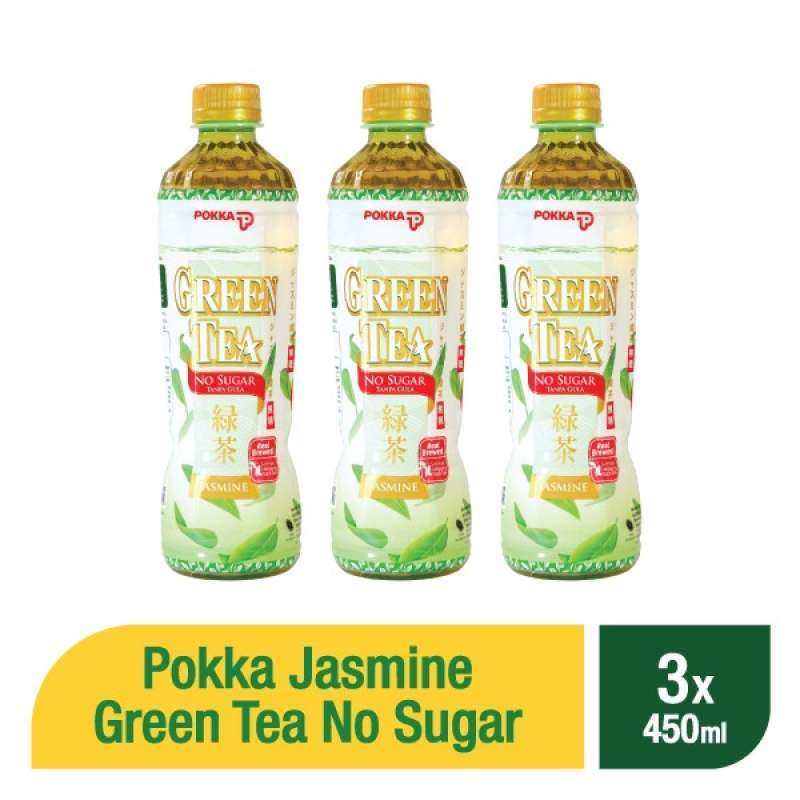 Jual Pokka Jasmine Green Tea NO SUGAR 450 ml ( 3 pcs ) di Seller DIMA Surabaya Official