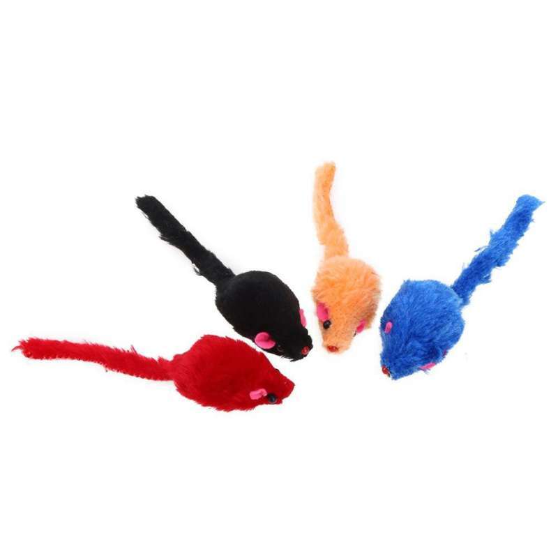 Jual Tikus ekor panjang mainan kucing - cat toys gigitan kucing tikus
