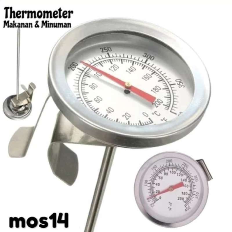 Jual Thermometer Masak Jarum Stainless 200 Derajat Termometer Analog