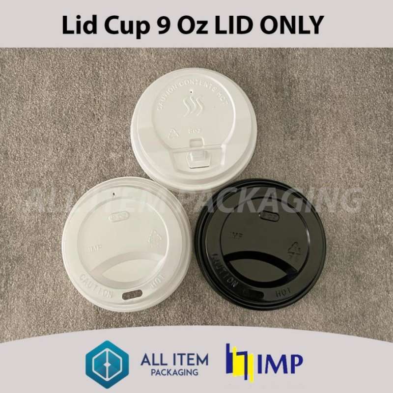 Jual Lid Paper Cup 9 Oz Putih / Hitam @50 Pcs di Seller All Item ...