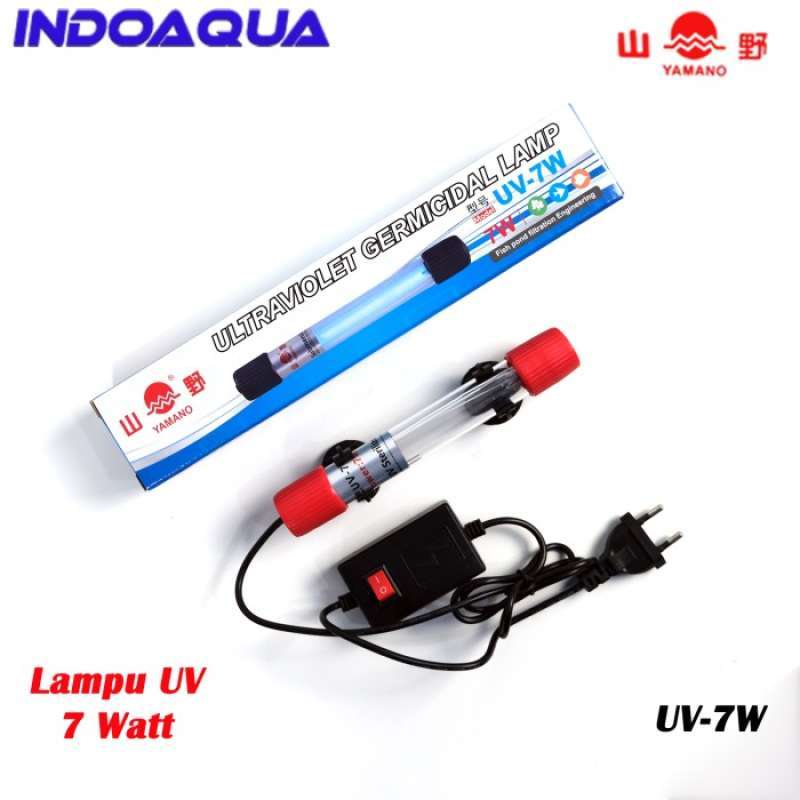 Promo Lampu Uv Aquarium Yamano 7 Watt Lampu Uv Basmi Lumut Bakteri