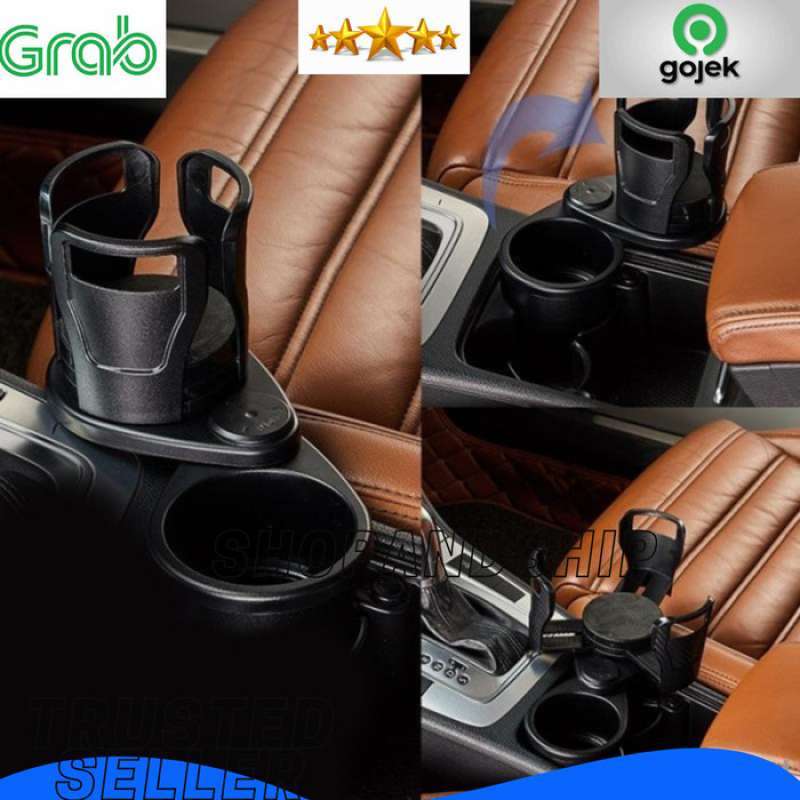 Promo Adjustable Car Double Cup Holder ORIGINAL READY STOCK Diskon 9