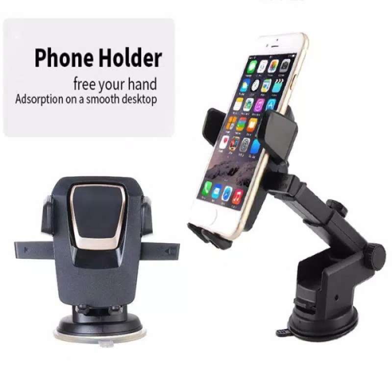 Jual HOLDER HP ROBOT DASHBOARD MOBIL 360 PHONE HOLDER ROBOT STANG PANJANG di Seller