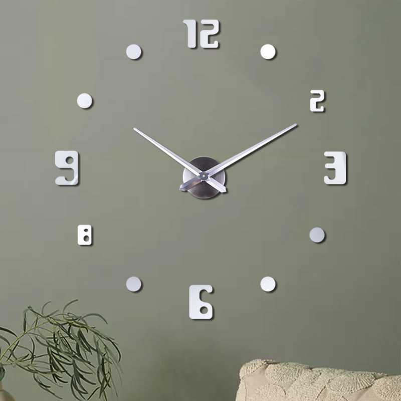 Jual GST EMOYO Jam Dinding Besar DIY Giant Wall Clock Dot 60 CM DIY