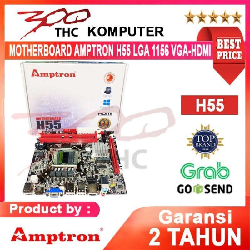 Promo Motherboard/Mainboard Amptron H55M Ddr3 Lga 1156 Diskon 11% di ...