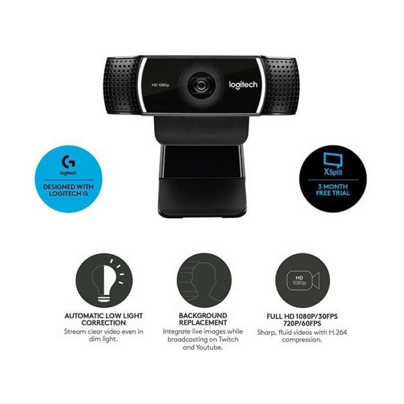 Promo WEBCAM LOGITECH C922 PRO + TRIPOD WEBCAM LOGITECH C922 PRO